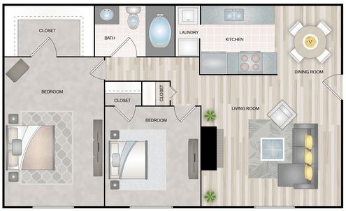 2 bedroom Lockhart Apartments Mesquite Texas